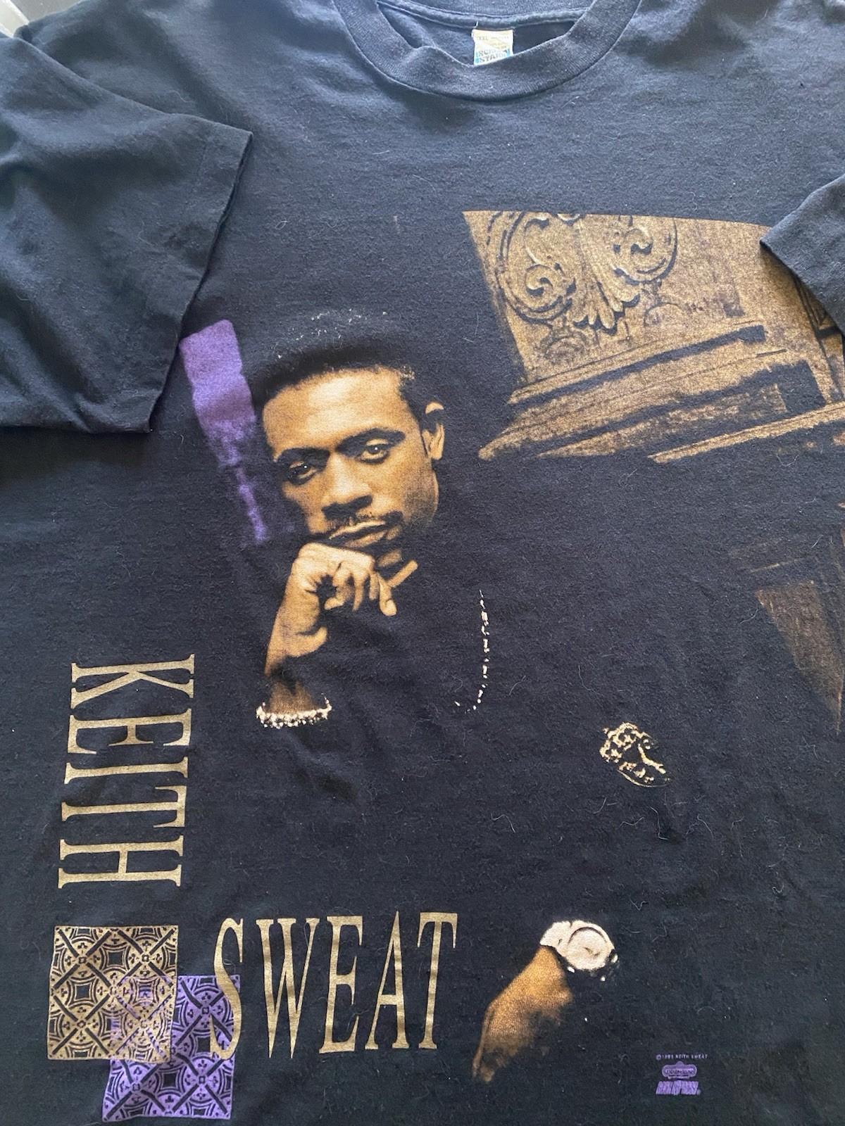 Vintage 90s 1991 Winterland Keith Sweat tour shirt R&B XXXL