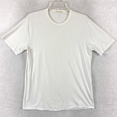 Forty Five Tshirt Mens M White Blank Classic Preppy Quiet Luxury Huckberry USA
