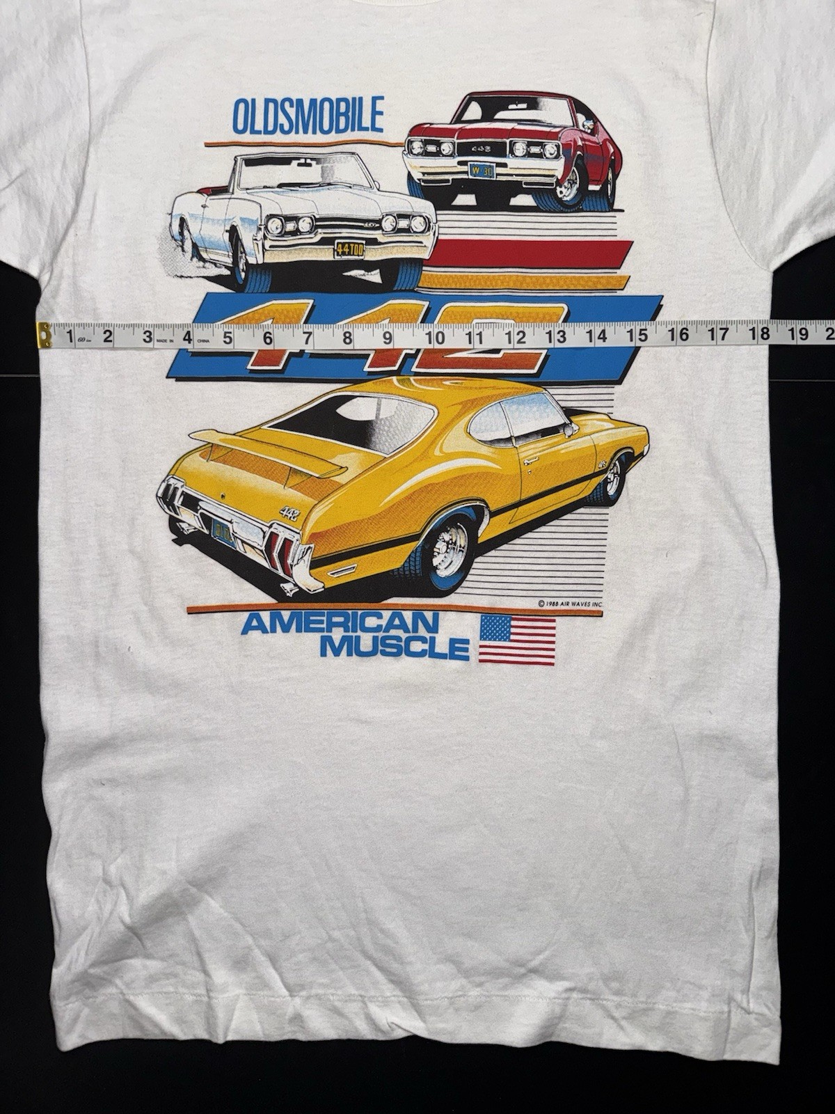 Vintage 80’s NOS Medium White Oldsmobile Shirt. 100% Cotton. Single Stitch. gallery