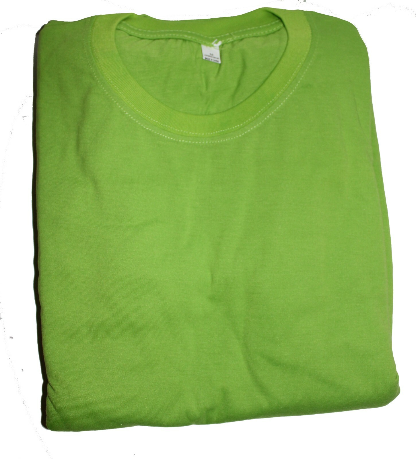 Solid Bright Color T Shirt, Green, Pink, Round Neck, Short Sleeves Size M Unisex gallery