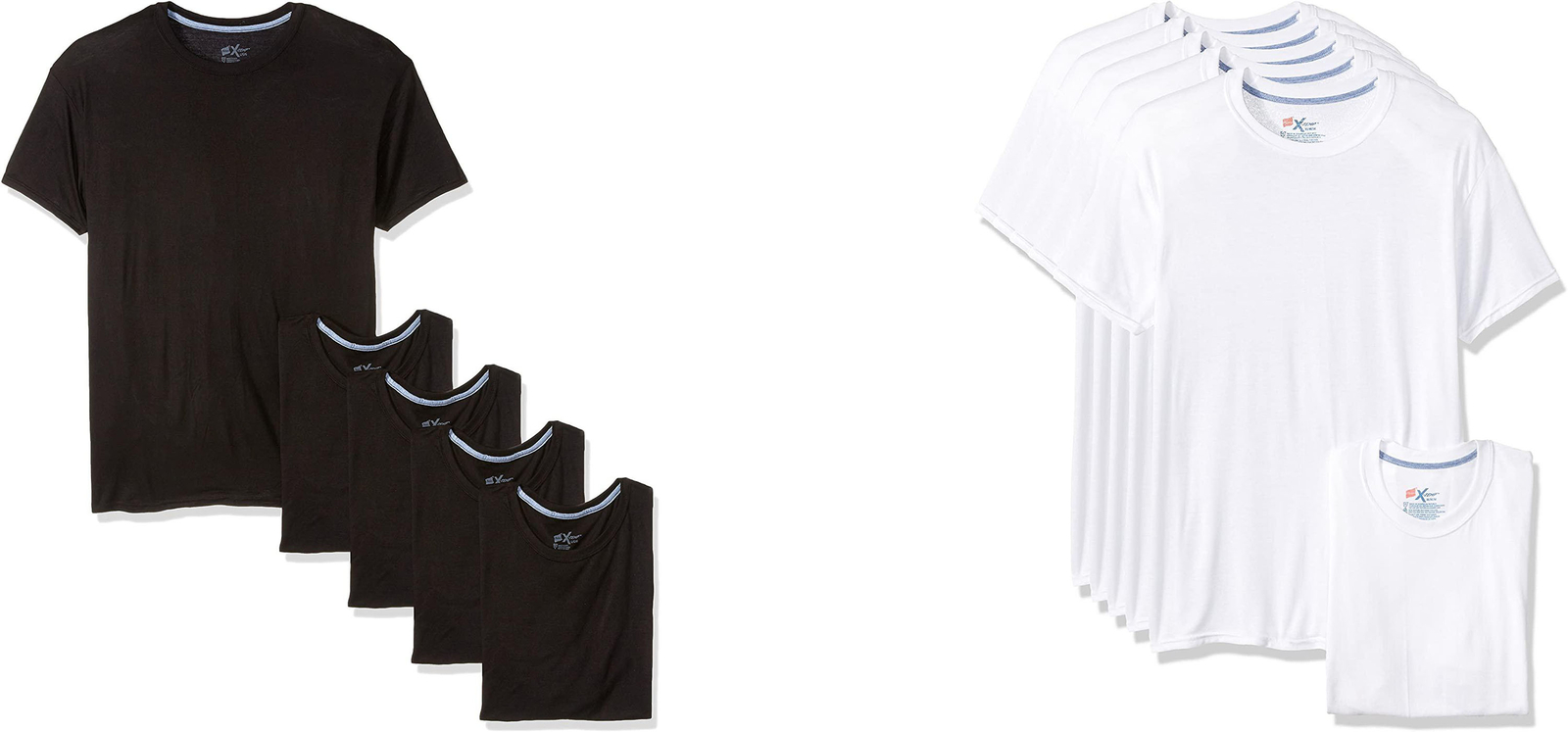 Hanes Men's X-Temp Comfort Cool Crewneck Undershirt (5 Pack) gallery