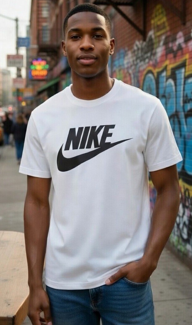 Nike Athletic Logo Swoosh Active Short Sleeve T-Shirt Style#891953 Men’s Size XL gallery