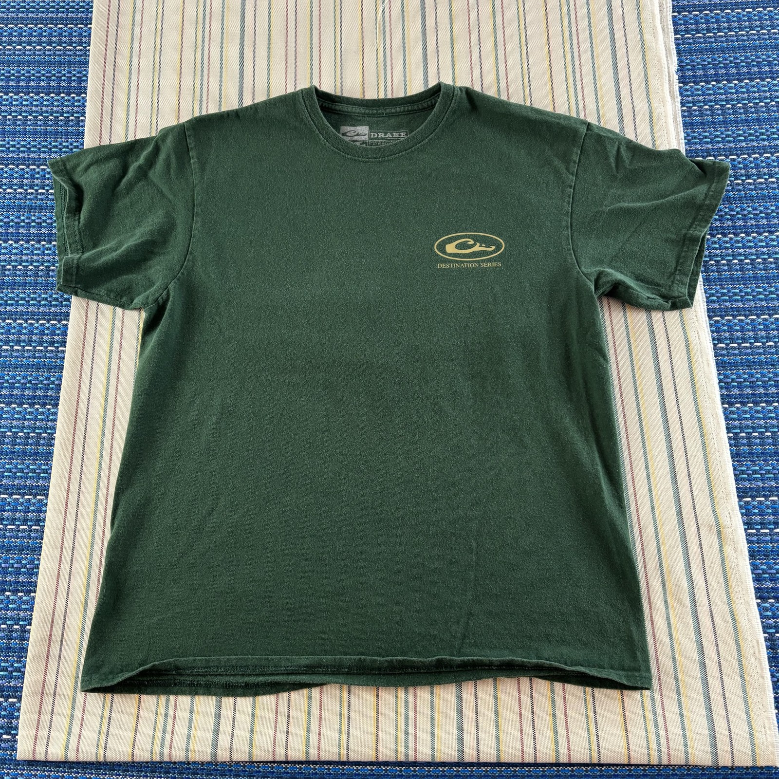 Drake Shirt Mens Large Green Destination Stuttgart Arkansas Ducks Hunting Cotton gallery