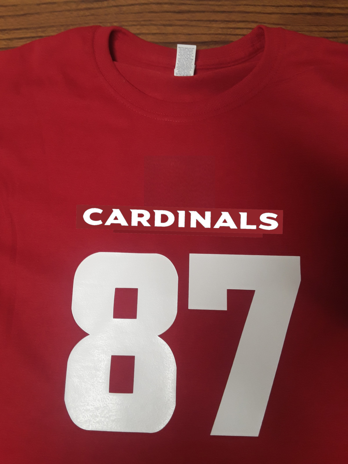 Arizona Cardinals CUSTOM Name & Number T-Shirt Jersey Personalized Tee gallery