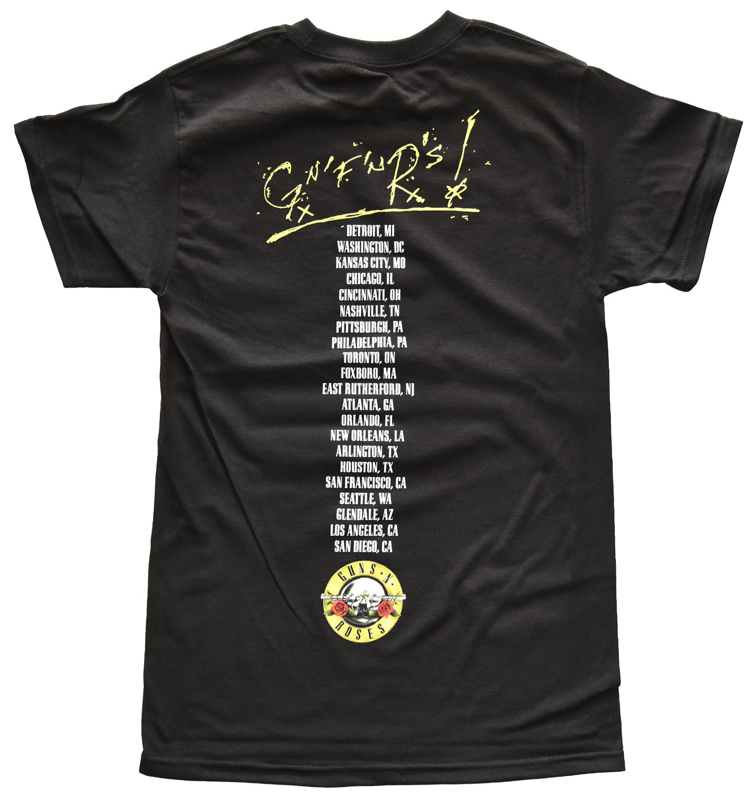 Guns N Roses GNR Not In This Lifetime Concert Tour Men's Black T-Shirt New gallery