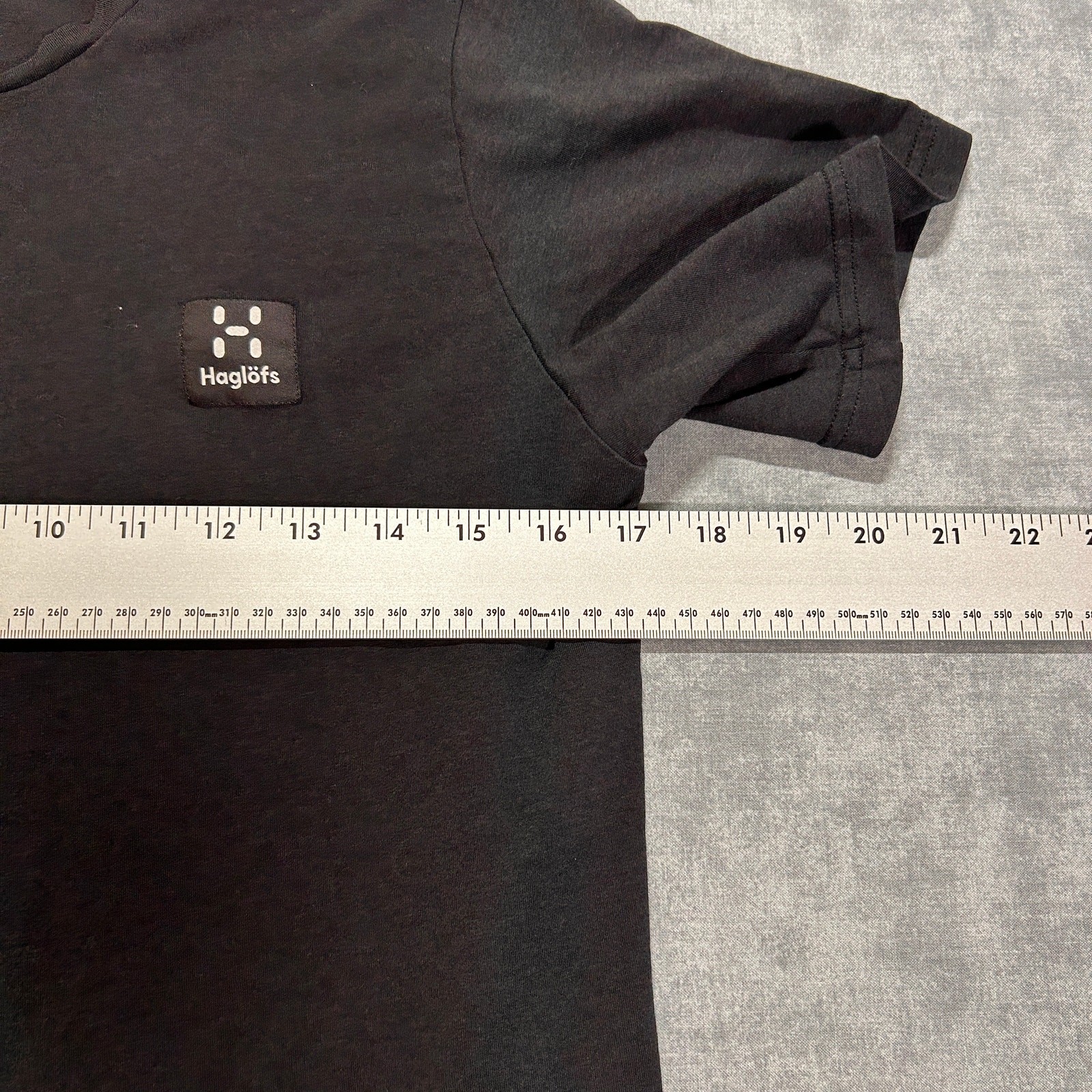 Haglofs black minimalist outdoors hiking lifestyle tshirt mens Small gallery