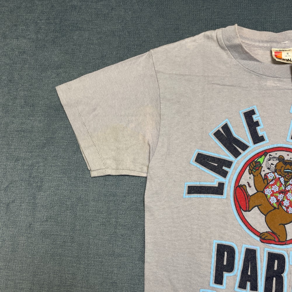 VTG Signal Lake Tahoe Party Animal T Shirt Mens S 34-36 Gray Graphic Made in USA gallery