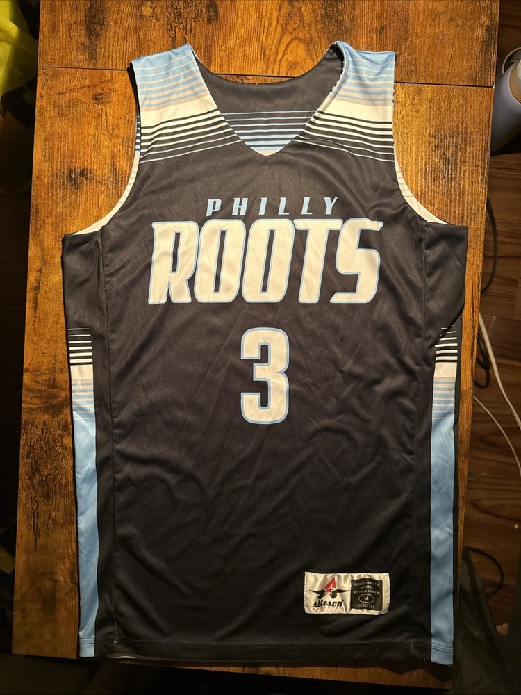 THE ROOTS Philly #3 Jersey Alleson Athletic Sz Youth Medium