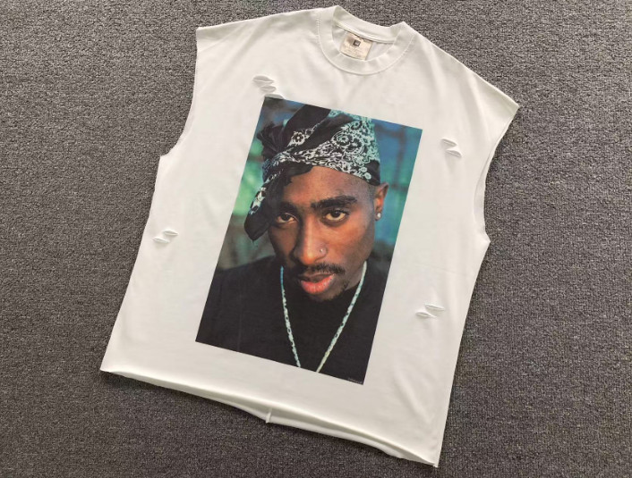 2Pac Legacy Oversized Graphic T-Shirt – White Streetwear Edition gallery
