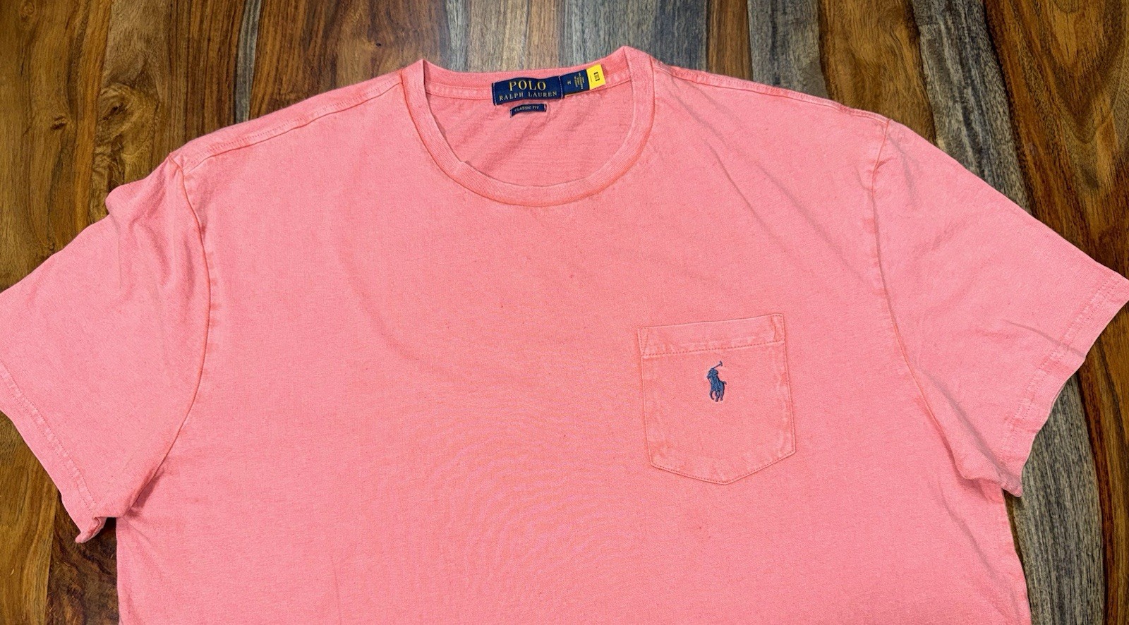 Polo Ralph Lauren Cotton Linen Pocket T Shirt Classic Fit Amalfi Red Men’s Sz M gallery