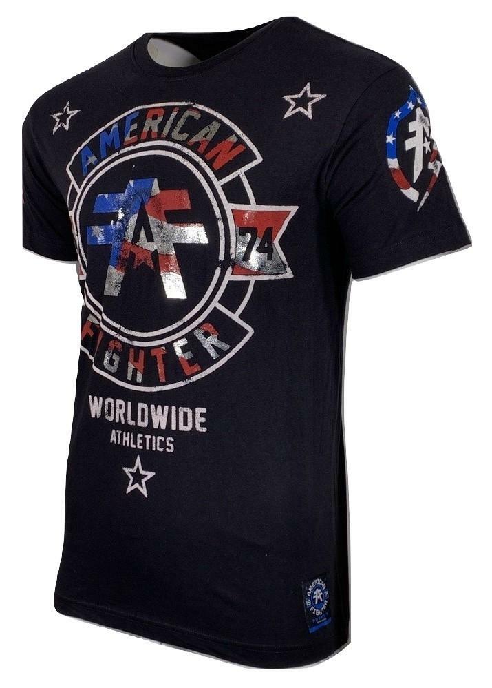 AMERICAN FIGHTER Men's T-Shirt SILVER LAKE PATRIOT Athletic Biker MMA S-4XL gallery