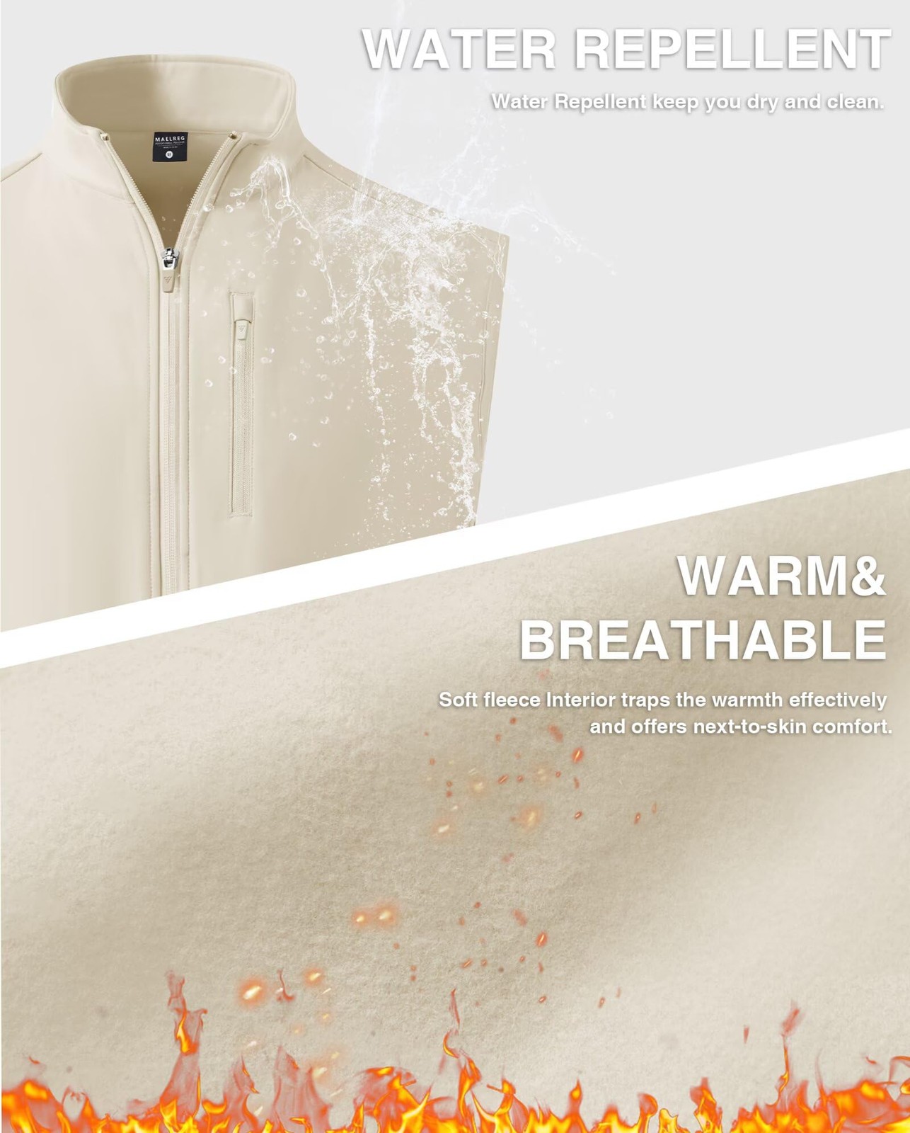 Mens Vests Outerwear Athletic Lightweight Midlayer Full Zip Casual Sleeveless... gallery
