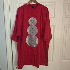 Vintage YOUNG JEEZY Snow Man Trap or Die Sparkling T-Shirt XXXXL 4XL Red