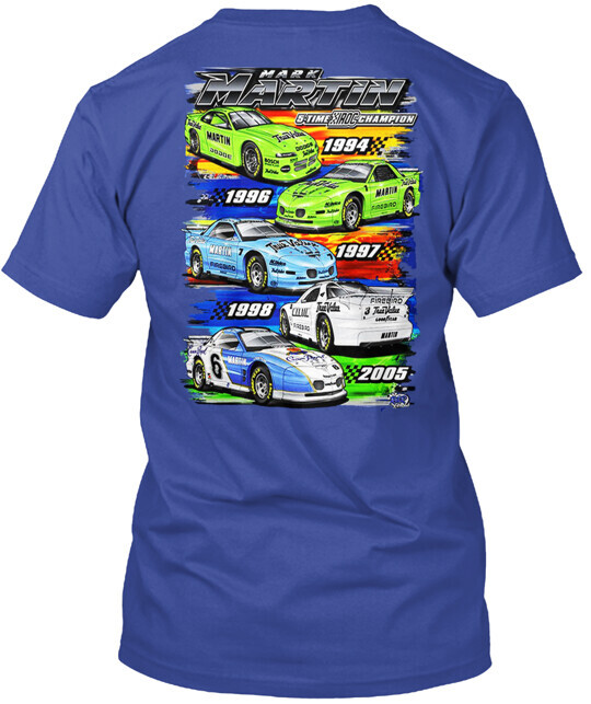 Mark Martin 5x Iroc Champion T-shirt Made in the USA Size S to 5XL gallery