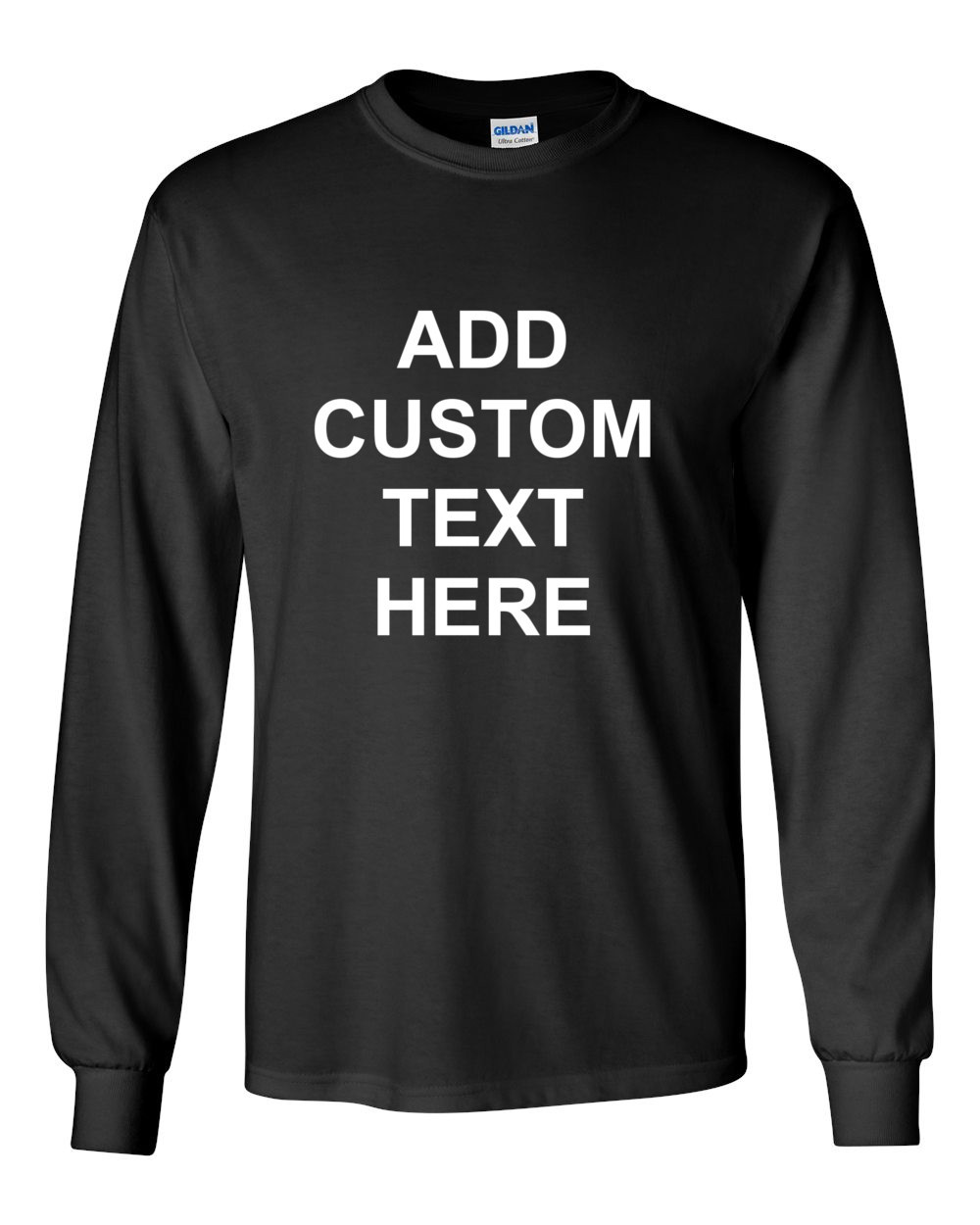 Mens Long Sleeve Custom Personalized Shirt Your Own Text Business Name Gift Tee gallery