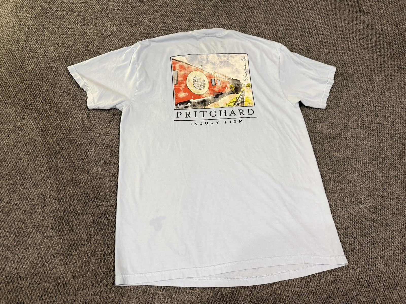 Comfort Colors Shirt Mens XL Blue Pritchard Injury Firm Graphic Train T-Shirt gallery
