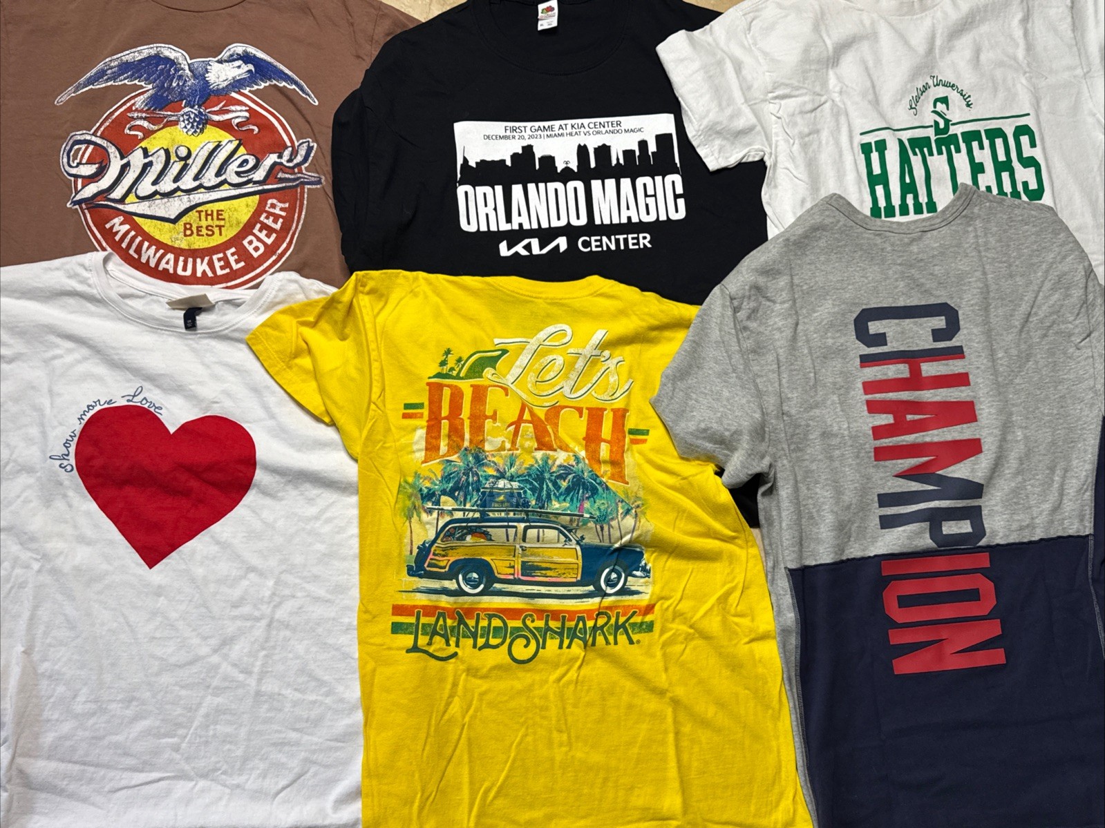 (48 Pc) Random Lot of Graphic TShirts Mixed All Sizes USA Brands Vintage Sports gallery