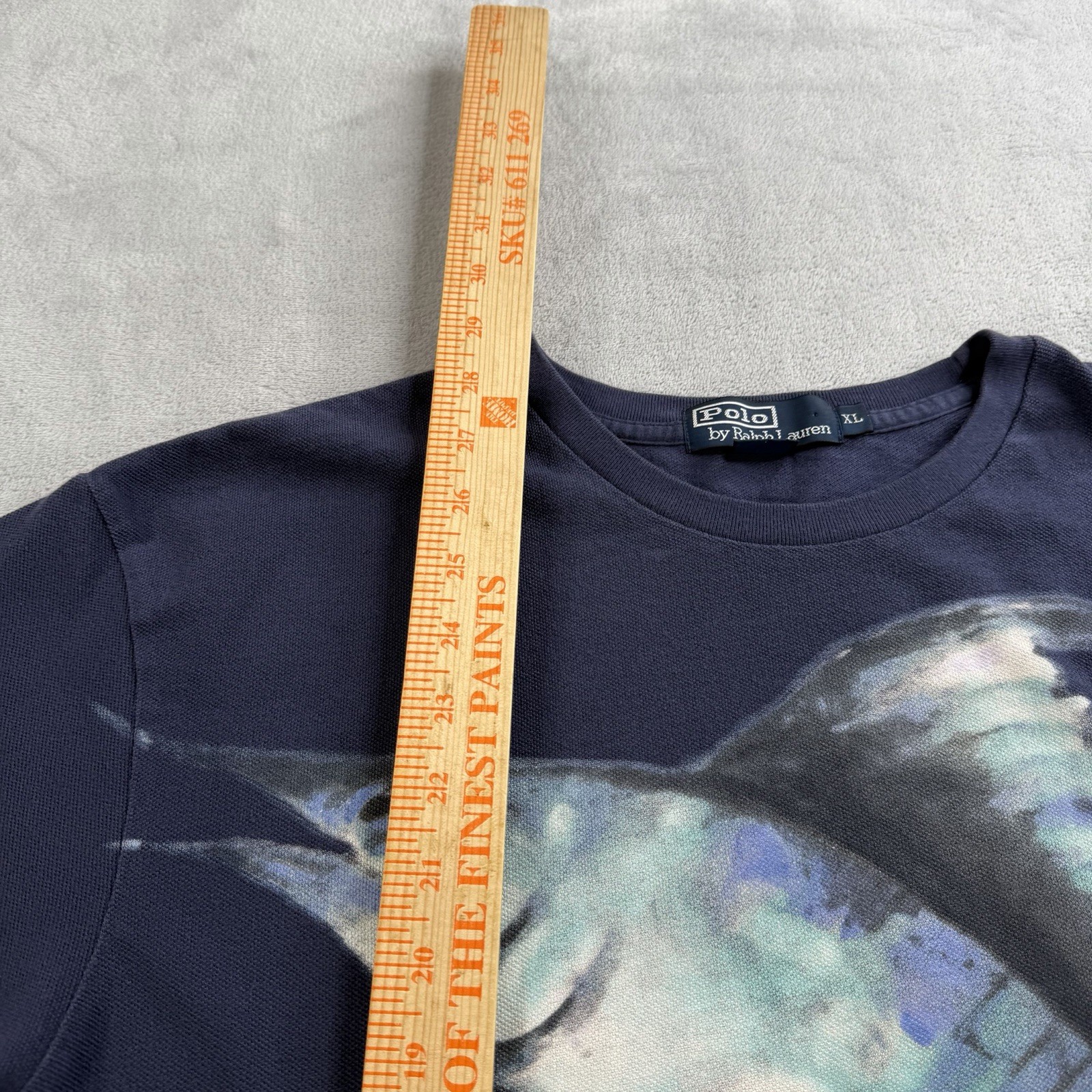 Vintage Polo Ralph Lauren Swordfish Marlin Graphic T Shirt XL Navy Blue RL 67 gallery