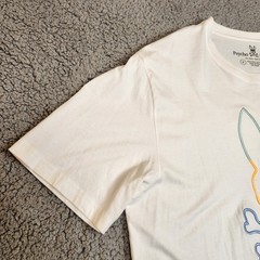 Psycho Bunny Graphic Tee WHITE/Neon (B6U141N1PC) Size 8 = XXL/2XL
