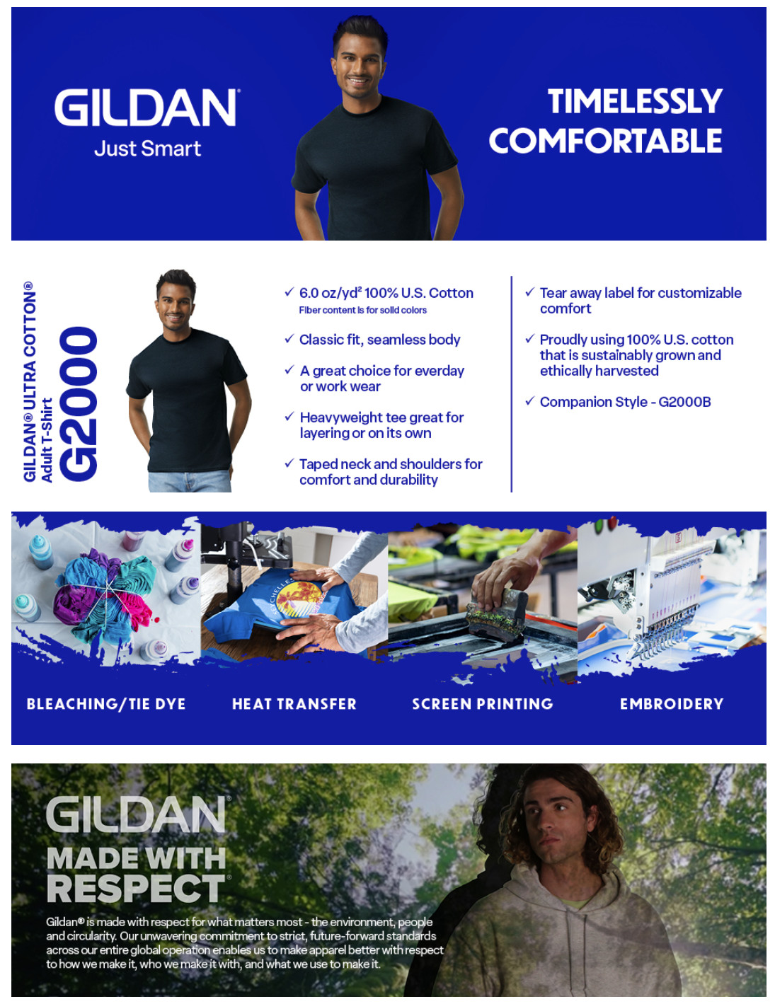 Gildan Adult Ultra Cotton T-Shirt, Style G2000, Multipack - White gallery