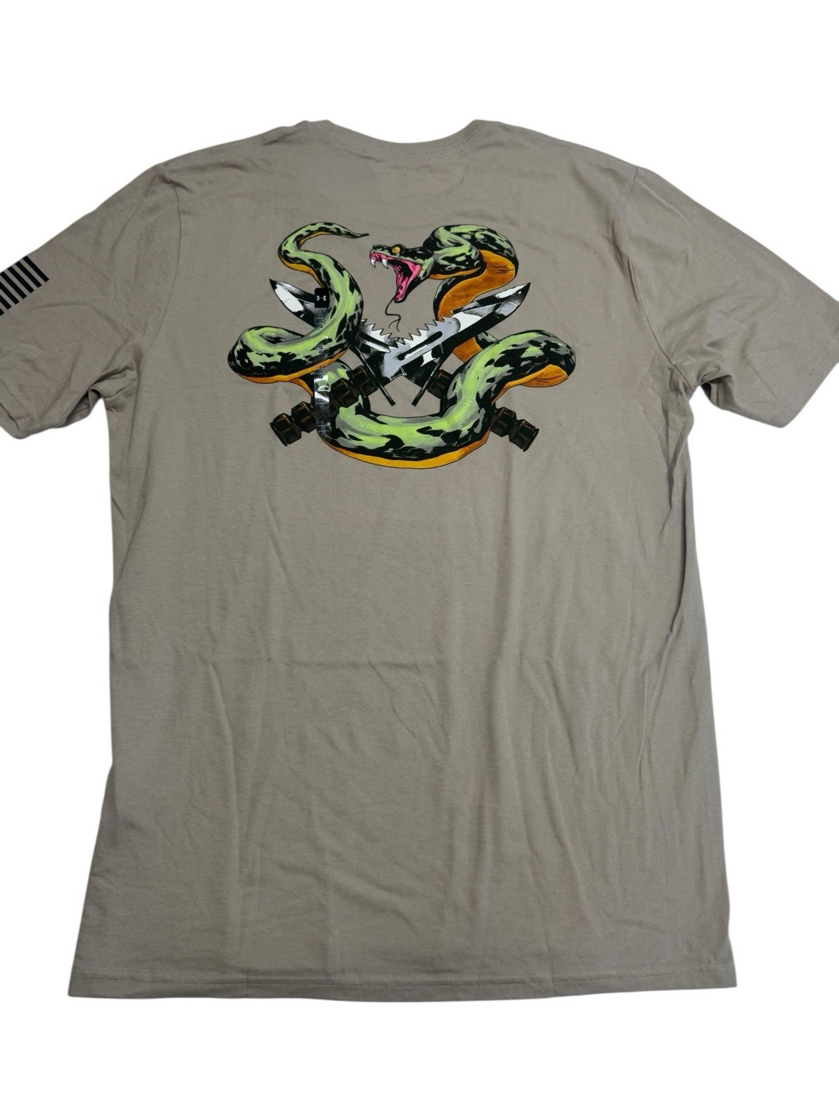 Under Armour Freedom Snake Knife T-Shirt Desert Sand 1389920 290 Men Size Medium gallery
