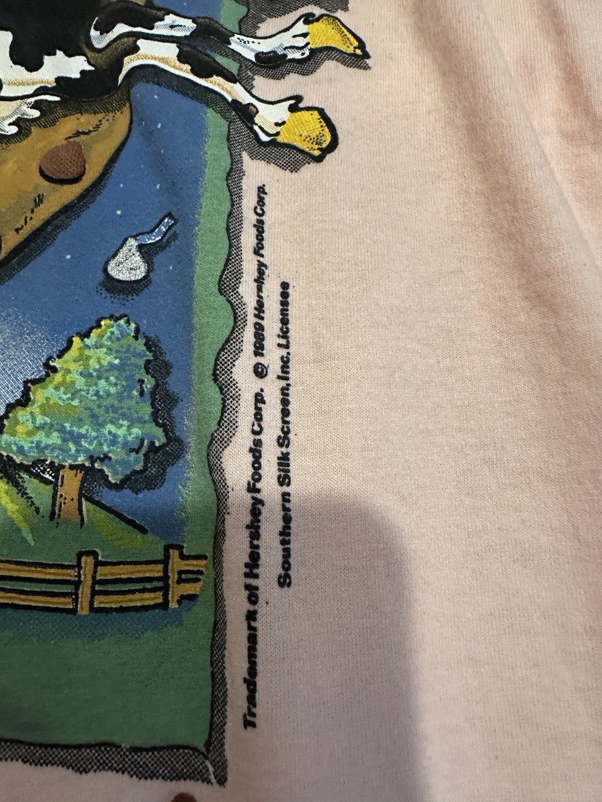 Vintage Hershey Chocolate T Shirt Mens Size Large. Super Rare Puff Print. 1989 gallery