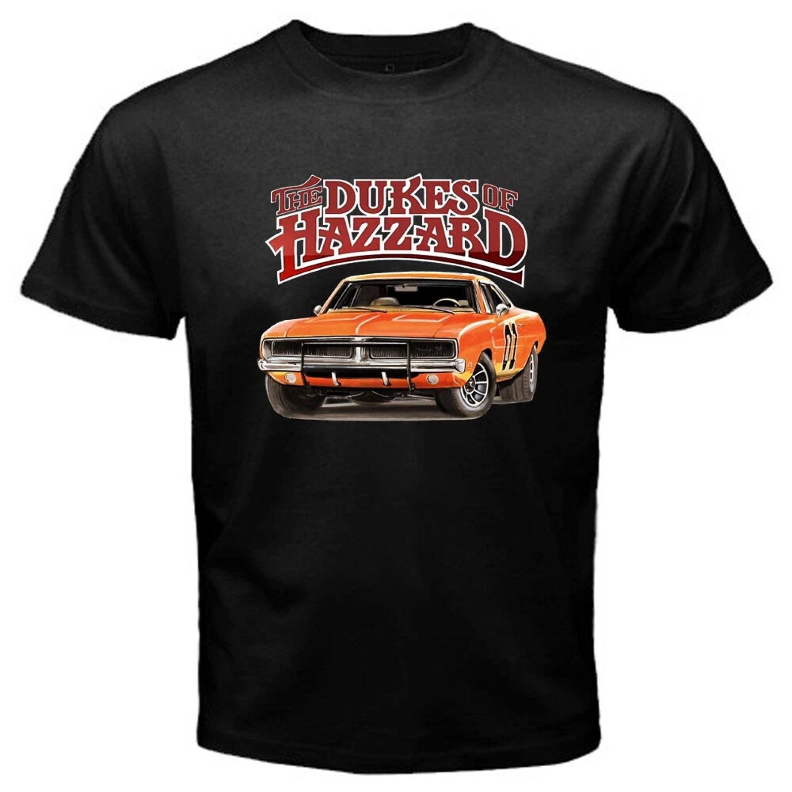 Dukes Of Hazzard Mens Black Graphic Tee Vintage TV Show Gift gallery