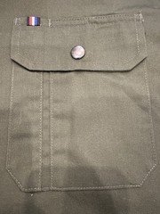 Devium Riveter Canvas/twill Snap Button Shirt, Mens Large, Army Green