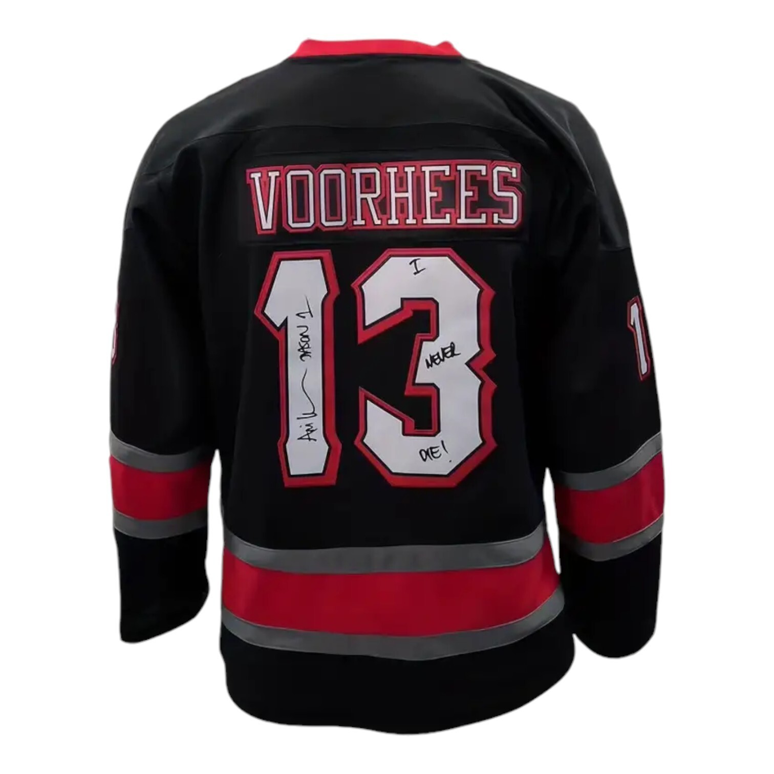 Friday The 13th Jason Voorhees Mask Hockey Jersey Movie Horror Black Large gallery