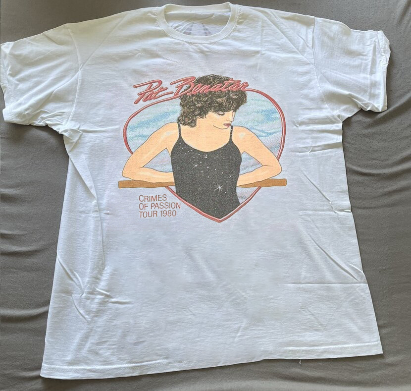 Pat Benatar Crimes of Passion Tour Unisex Cotton Rare T-Shirt S-4XL