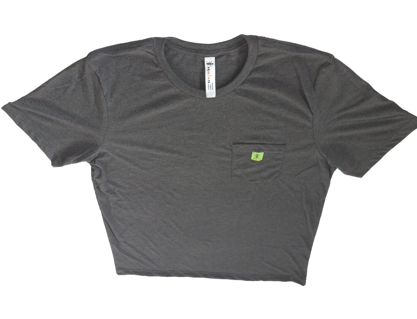 Humants Men's Large Workwear /Outdoor Jersey Pocket Tee Dark Gray heather Cotton gallery