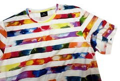 PAUL SMITH 100% COTTON MULTICOLOURED T-SHIRT / TOP BRAND NEW TAGS RARE SZ-S