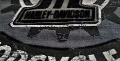 HARLEY DAVIDSON BLACK LABEL SS Shirt Gray Velvet Dark Custom Sprocket 39in Men S