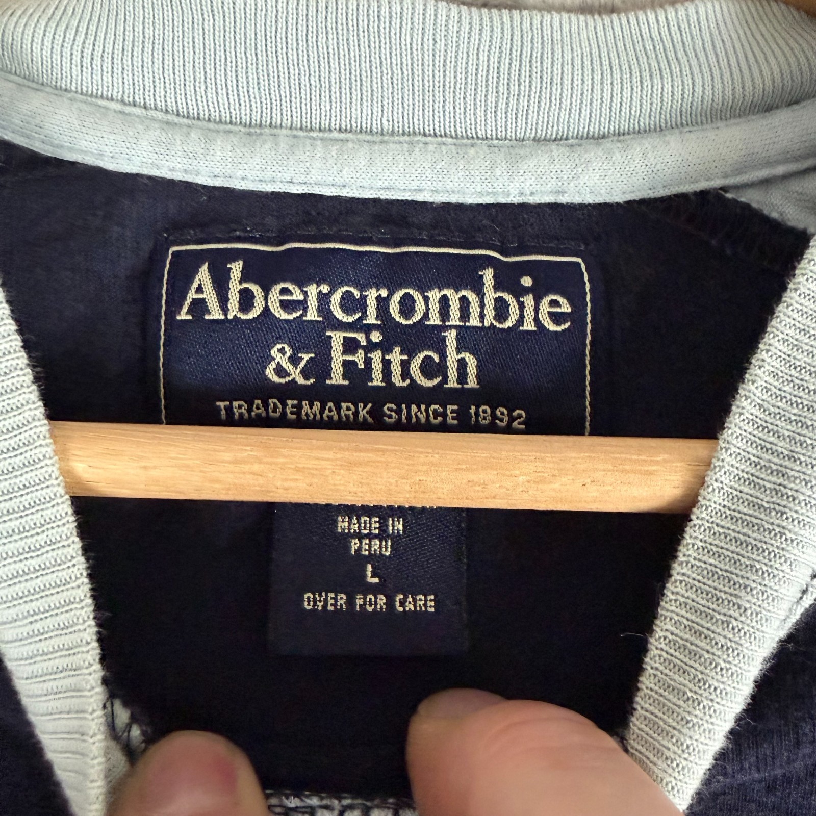 Vintage Abercrombie & Fitch Mens Large Jersey T-shirt Nationals 42 Athletic gallery