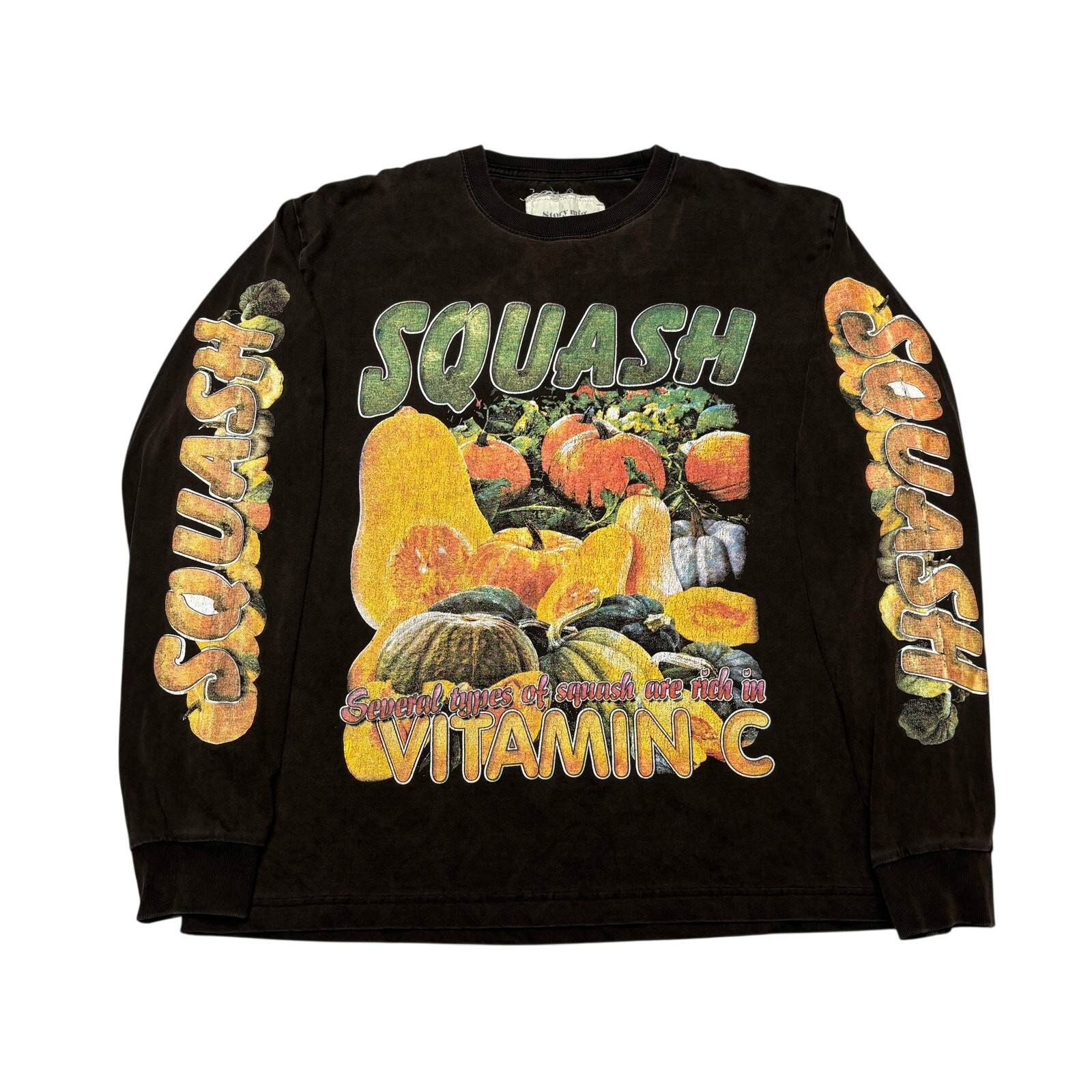 Story Mfg. Grateful Squash T Shirt Men’s Large Vitamin C