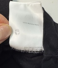 Moncler Black T-Shirt Size M Logo Patch Authentic Tried On Only