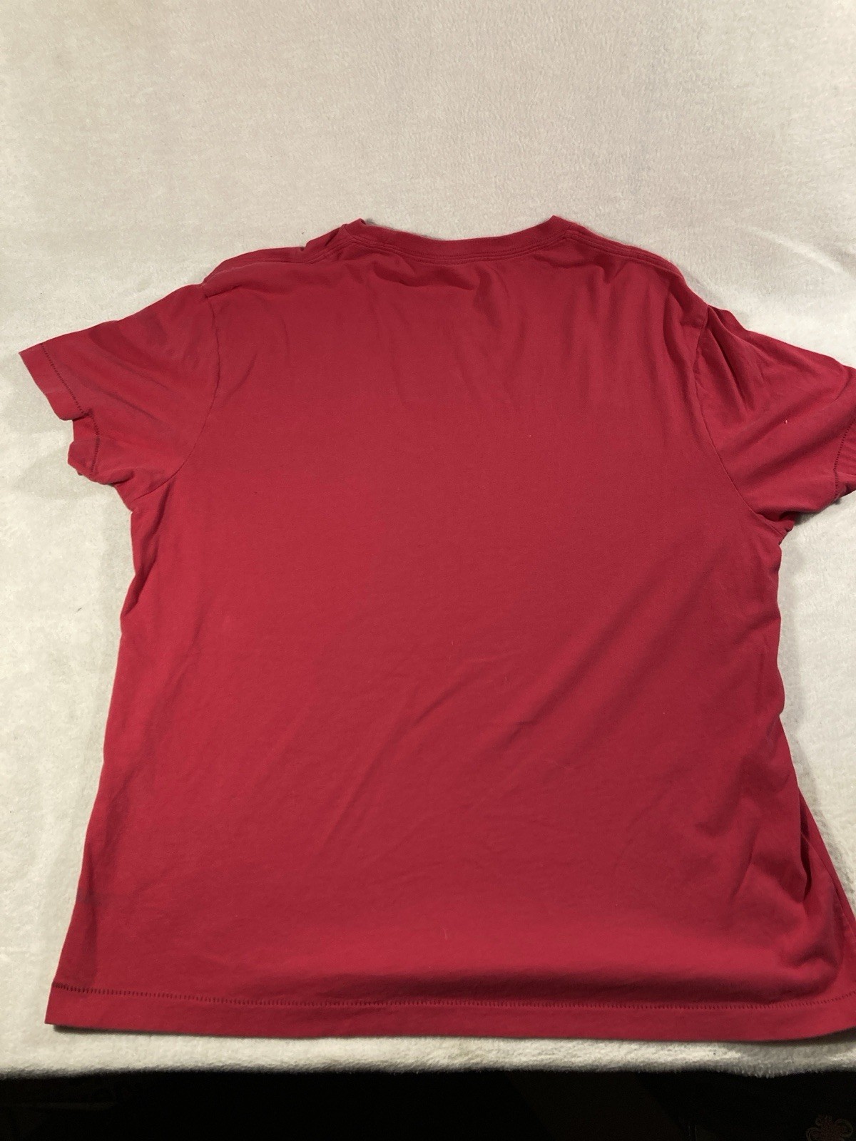 American Eagle Outfitters Men’s Vintage Fit Red Cotton Knit Logo Crew Tee L gallery