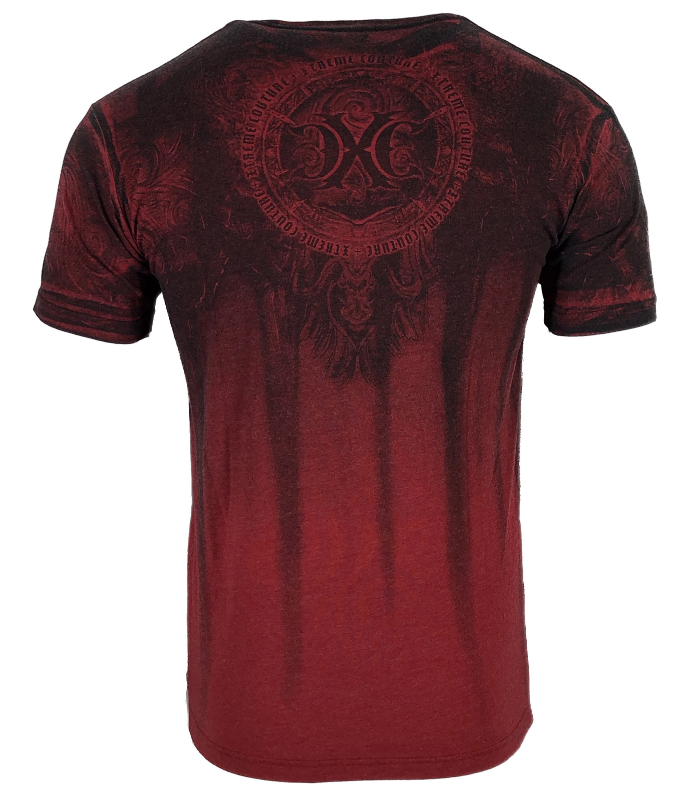 Xtreme Couture Affliction Men's T-Shirt SHADOW WALKER Red Biker Skull S-5XL gallery