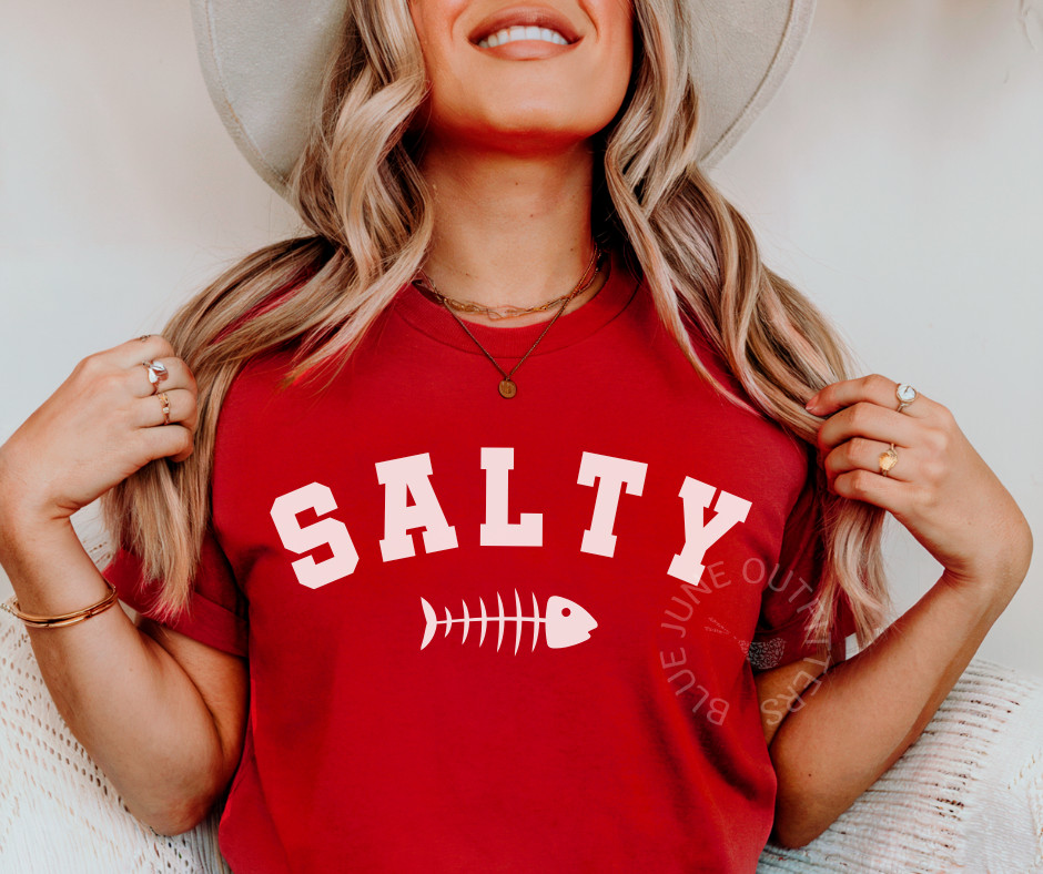 STAY SALTY | BEACH LIFE TEE | SALTWATER FISH T-SHIRT | OCEAN LIFE BEACH BUM TEE