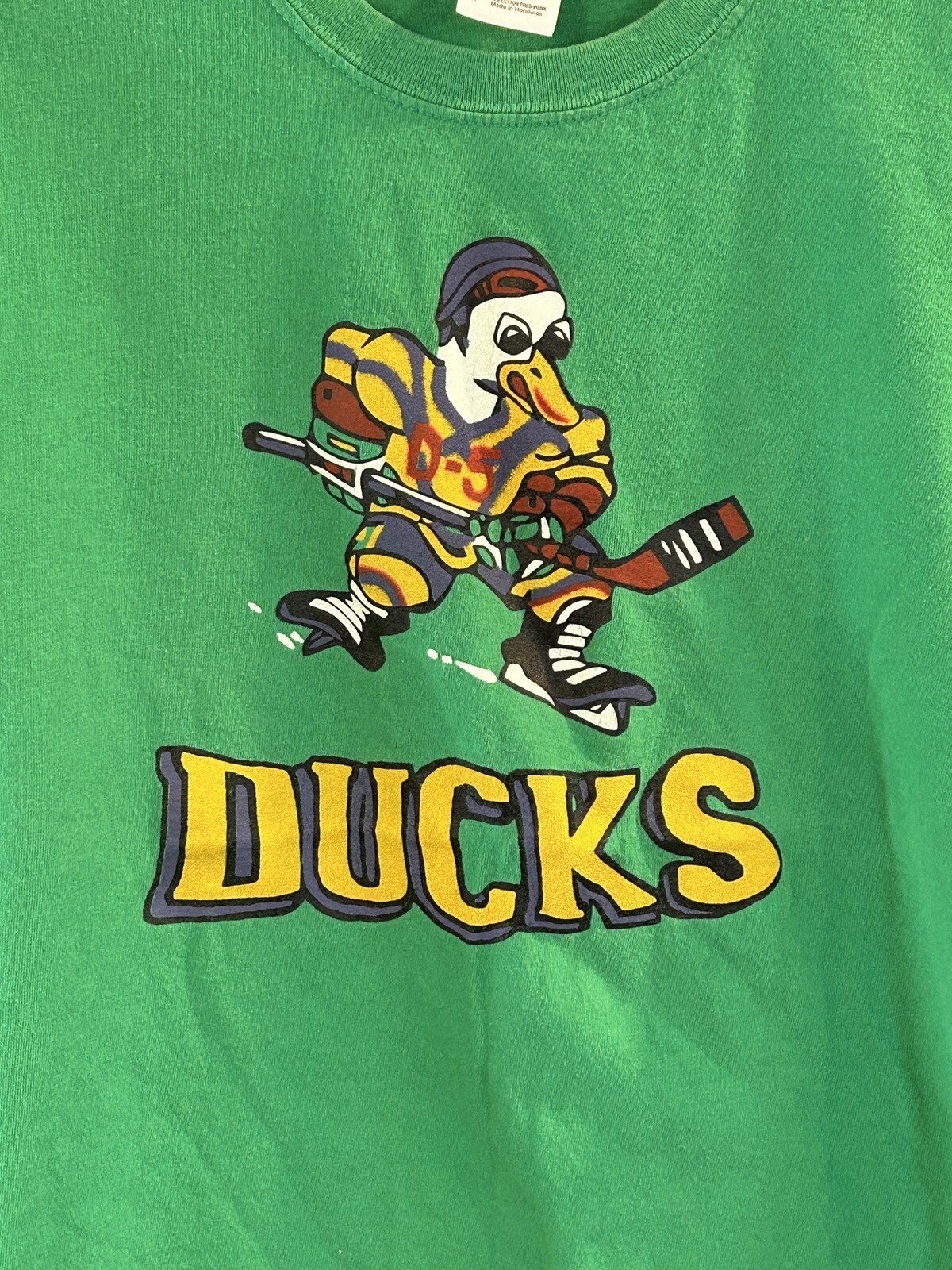 Mighty Ducks T-Shirt Averman Jersey Costume Uniform Movie Green Size Medium gallery