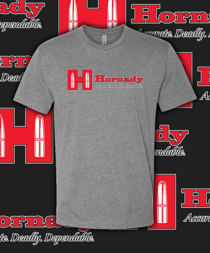 Hornady Guns Firearms Main Logo T Shirt Adult & Youth sizes Fast Ship! gallery