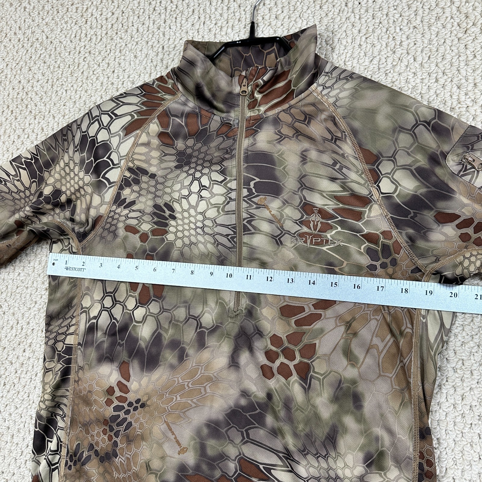 Kryptek Valhalla 1/4 Zip Pullover Mens S Highlander Camouflage Tactical Shirt gallery