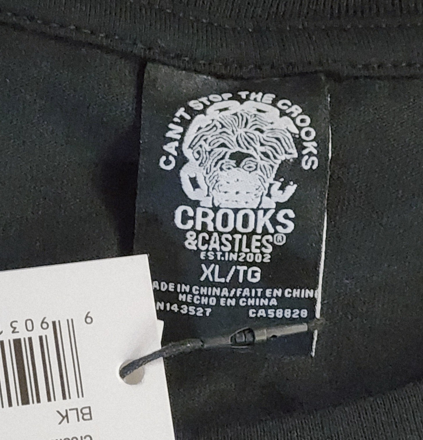 Crooks & Castles T-Shirt Men's Sz XL Crooks Racing Second To None Team Tee gallery