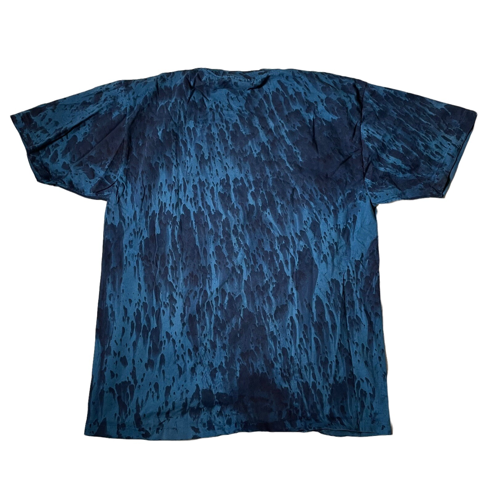 Vintage 90's Tie Dye Boat Ship Seagull Ocean T Shirt XL Men's USA Blue gallery
