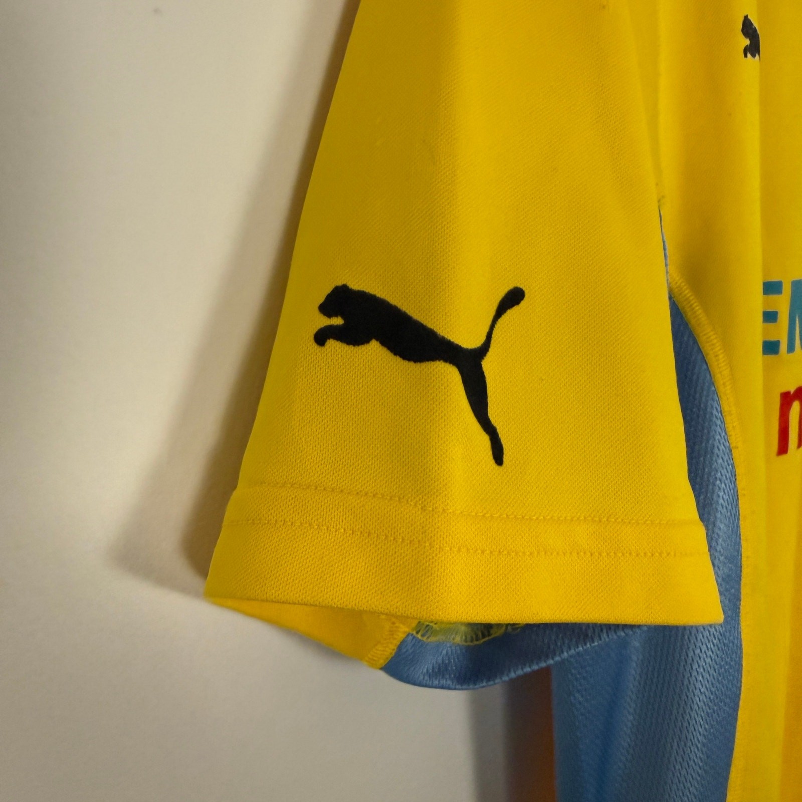 Vintage Y2K SS Lazio Italy FIFA Puma Soccer Football Sports Jersey Yellow Medium gallery