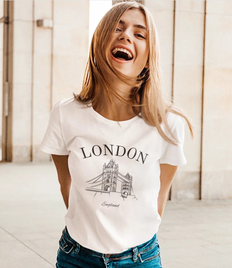 London T-Shirt, England Shirt, London Bridge, Travel London, Gift - SIZE L gallery