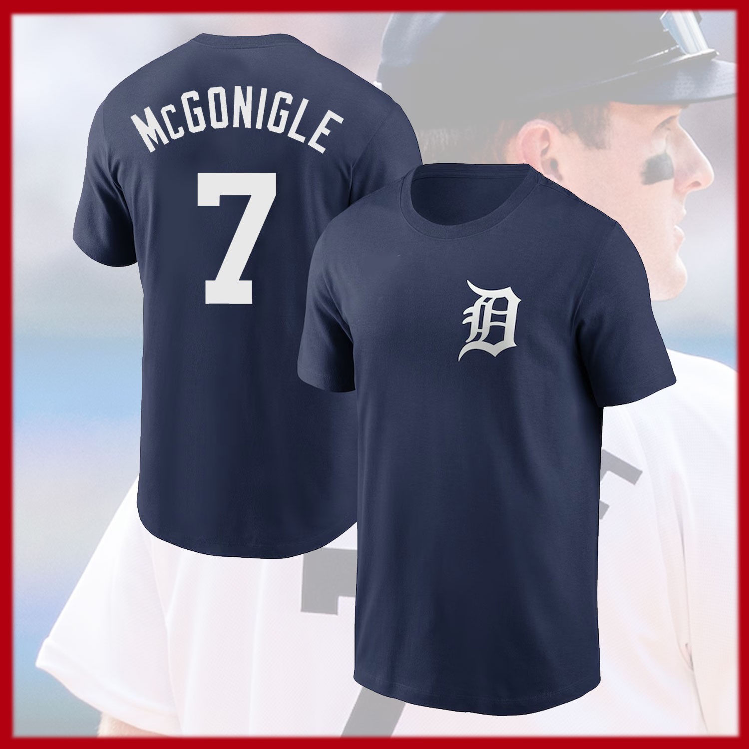 SALE 35% - Kevin McG0nigle #7 Detr0it Tigeers 2026 Name & Number Fan Gift Tshirt gallery