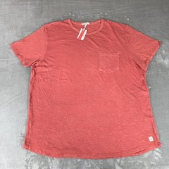 Marine Layer Saddle Hem Pocket Tee T-Shirt Mens XXL Faded Rose Red Soft New NWT
