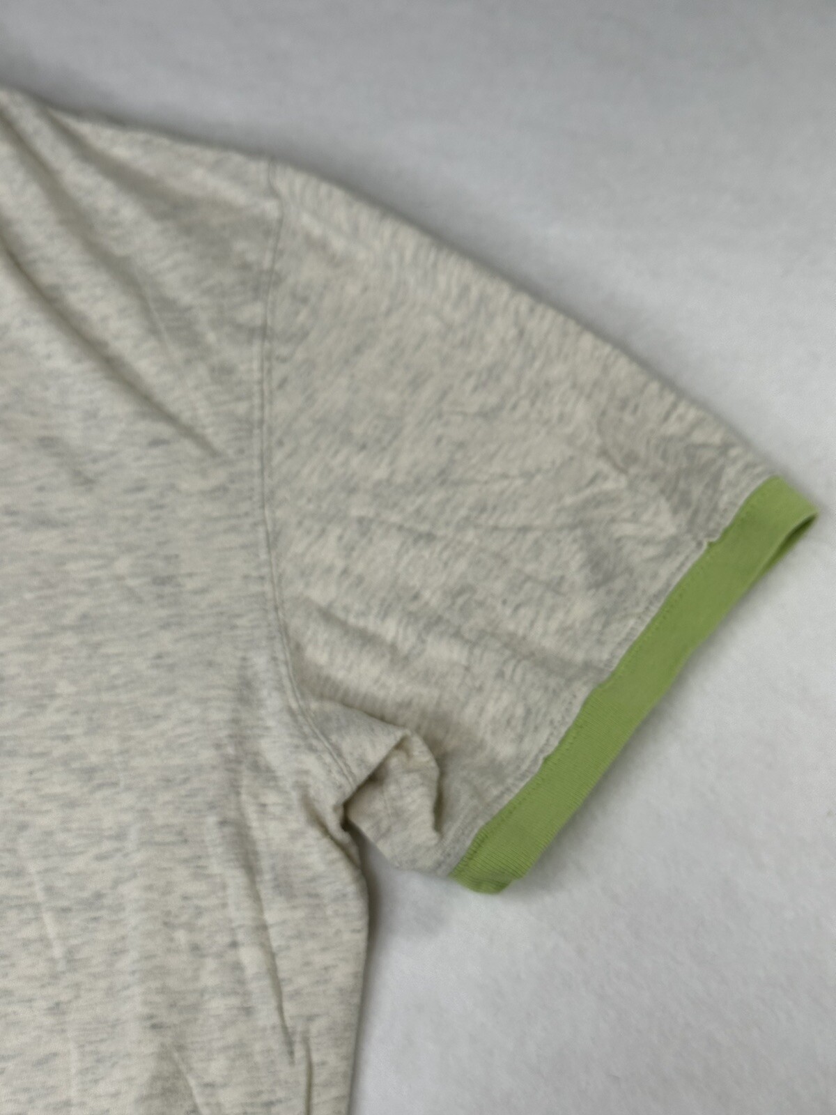 Express Heather Light Green W/Contrasting Trim T-Shirt Mens M SS Crew Neck gallery