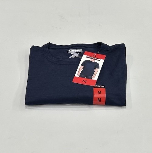 Kirkland Signature Men’s Pima Cotton Slub Tee, SIZE M COLOR BLUE gallery